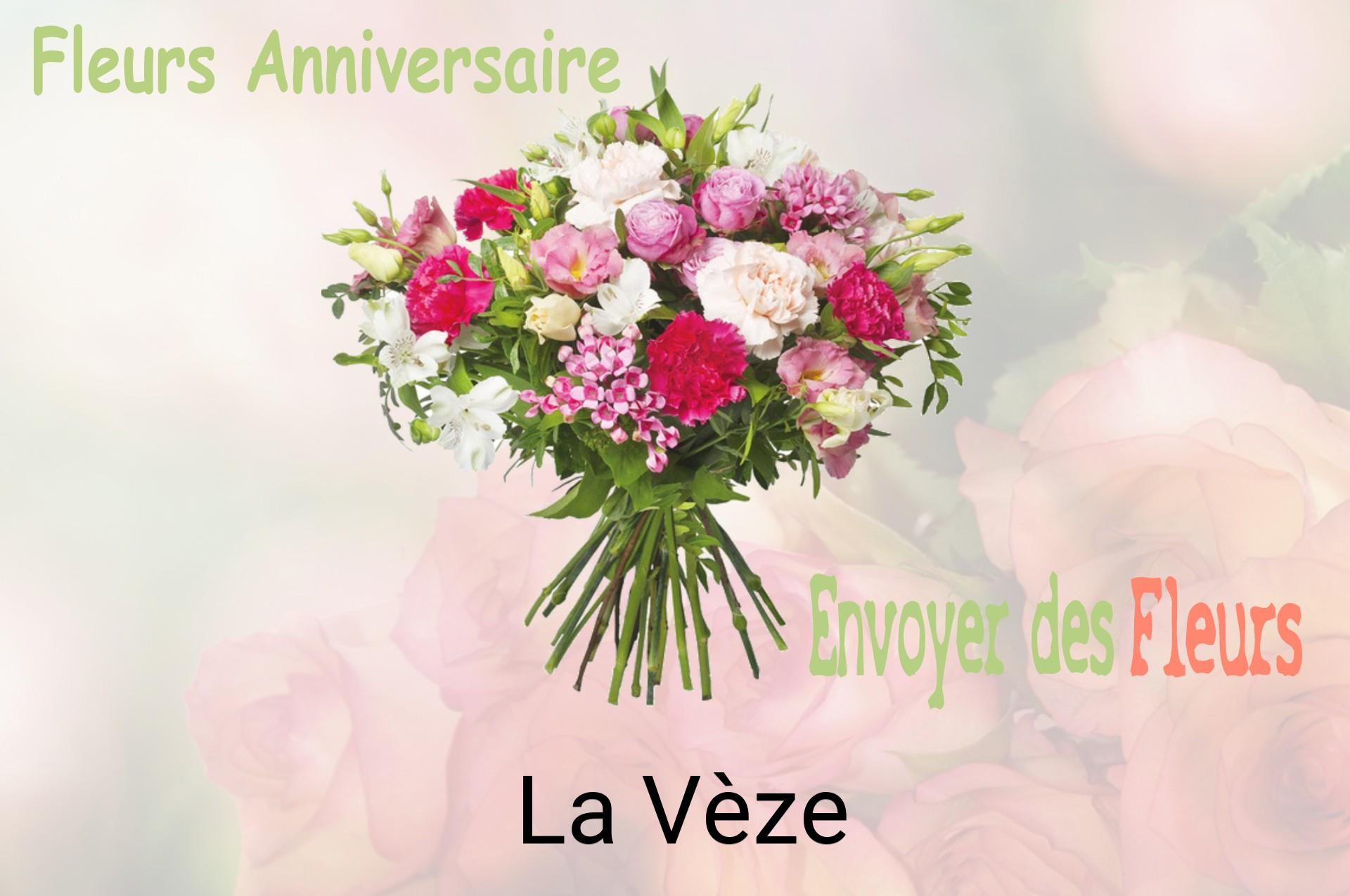 Bouquet de fleurs d’anniversaire livré à La Vèze